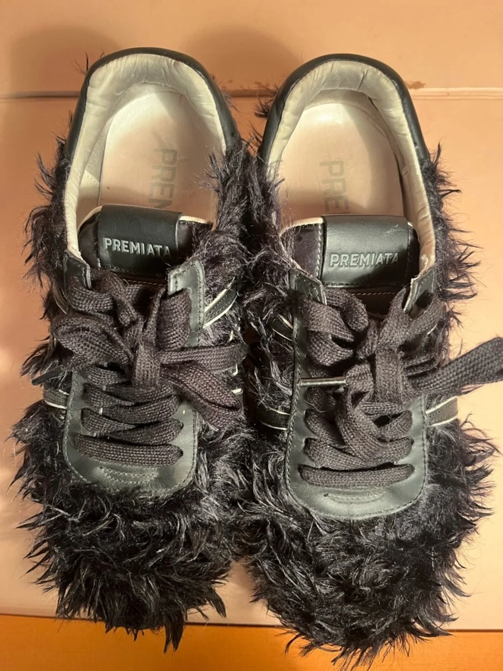 PREMIATA women’s Furry Sneakers size 37 - Luxury Brand
